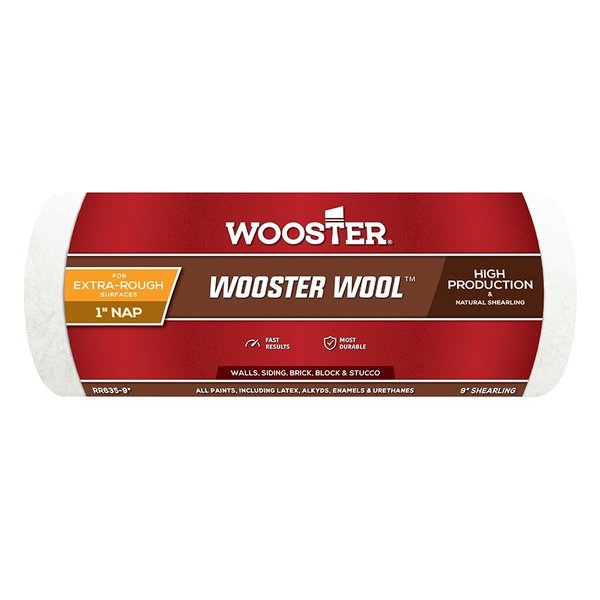 Wooster 9" Paint Roller Cover, 1" Nap Nap, Shearling RR635